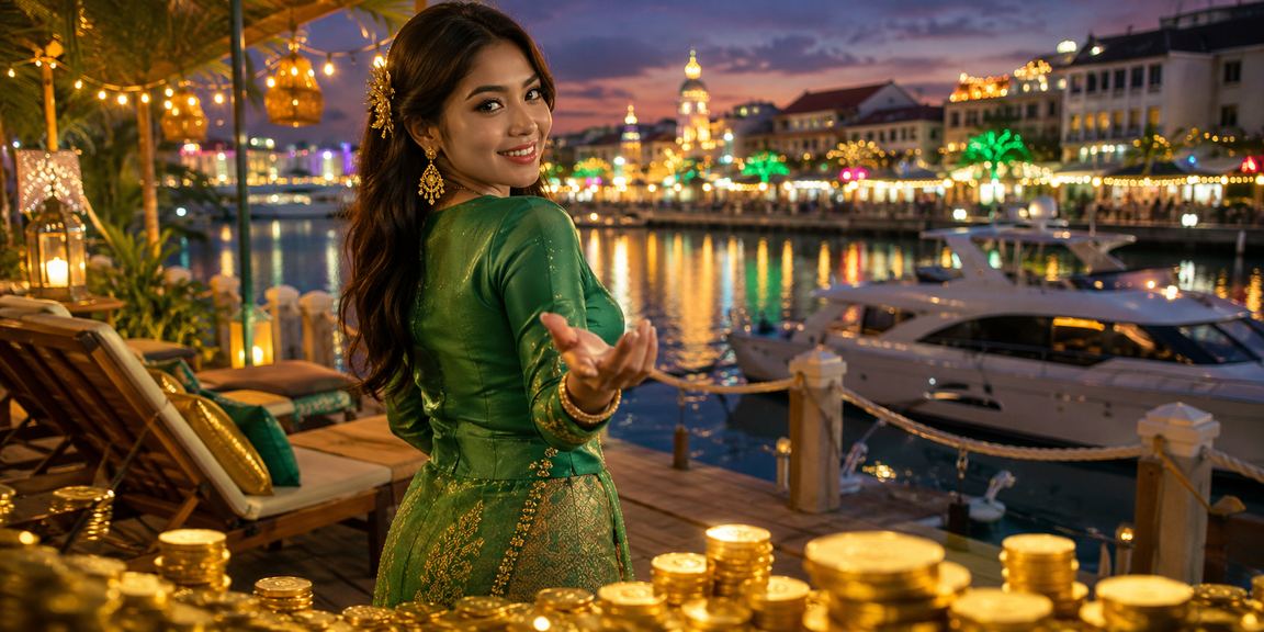 Permainan Teen Patti sempena Hari Raya di Melaka dengan suasana perayaan